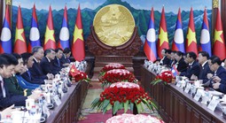 Tổng Bí thư Tô Lâm hội đàm với Tổng Bí thư, Chủ tịch nước Lào