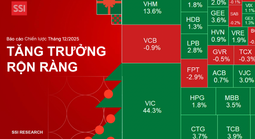 Chứng khoán Việt Nam không có bong bóng, xác suất tăng điểm tháng 12 tới 75%