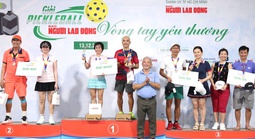 Giải Pickleball "Vòng tay yêu thương" Báo Người Lao Động 2025 kết thúc thành công
