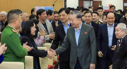 Những hình ảnh Tổng Bí thư Tô Lâm tiếp xúc cử tri Hà Nội