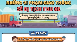 [Infographic] - Những lỗi vi phạm giao thông nào sẽ bị tịch thu xe?