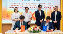 Kim Oanh Group hợp tác đối tác công nghệ, tiên phong ứng dụng AI và Robotic quản lý vận hành dự án