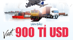 [Infographic] - Xuất nhập khẩu phá kỷ lục, lần đầu vượt 900 tỉ USD