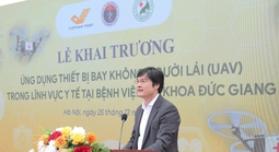 Tân Giám đốc Sở Y tế Hà Nội nói gì tại lễ khai trương UAV vận chuyển thuốc?