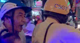 Từ tiếng kêu thất thanh, CSGT TPHCM kịp giúp một bé gái