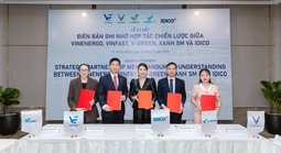IDICO hợp tác chiến lược với VinEnergo, VinFast, V-Green và Xanh SM thúc đẩy hệ sinh thái xanh