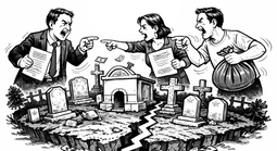 Chia đất, đoạn tình