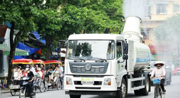 Hà Nội thí điểm công nghệ phun sương giảm bụi, kiểm soát ô nhiễm không khí
