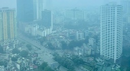 Hà Nội ô nhiễm không khí từ sáng tới đêm
