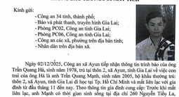 Gia Lai: Tìm kiếm nam sinh viên mất liên lạc gần 1 tháng