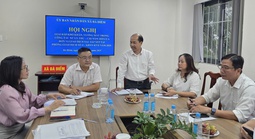 UBND xã Bà Điểm làm việc với Kho Bạc Nhà nước Khu vực 2