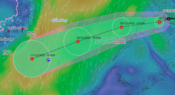 Áp thấp nhiệt đới giật cấp 8 vào Biển Đông hôm nay 8-12