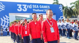 Quốc kỳ Việt Nam tung bay tại SEA Games 33