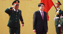 Chủ tịch nước Lương Cường dự lễ kỷ niệm 80 năm ngày truyền thống Lực lượng vũ trang Quân khu 7