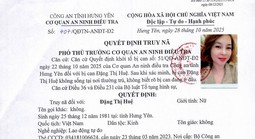 Đề nghị Interpol ban hành cảnh báo về Đặng Thị Huệ là đối tượng có tiền án, tiền sự tại Việt Nam