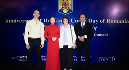 Lý Nhã Kỳ tham gia chủ trì sự kiện ngoại giao của Romania tại Việt Nam