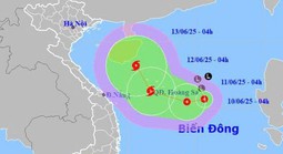 Hình thành áp thấp nhiệt đới trên Biển Đông