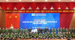 Trường ĐH Cửu Long khai giảng khóa giáo dục quốc phòng và an ninh cho sinh viên 