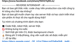 Tranh cãi việc công ty tuyển thực tập sinh không lương còn thu 3 triệu đồng/tháng