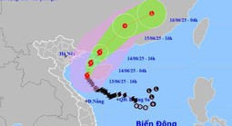 Bão số 1 giật cấp 14 trên vịnh Bắc Bộ, miền Trung tiếp tục mưa lớn