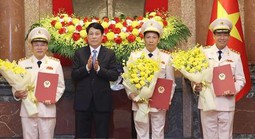 Ba Thứ trưởng Bộ Công an được thăng quân hàm Thượng tướng