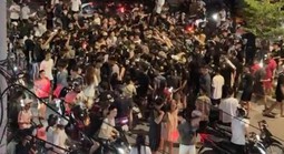 Hàng trăm "quái xế" tụ tập, la hét náo loạn cả tuyến phố trung tâm Hải Phòng