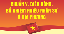 Nhân sự trong tuần: Chuẩn y, điều động, bổ nhiệm nhiều nhân sự ở địa phương