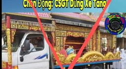 Làm rõ clip "CSGT dừng xe tang giữa đường, bé gái chui ra từ quan tài"