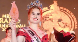 Tiến sĩ côn trùng đăng quang Hoa hậu Quý bà Siêu quốc gia 2025