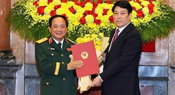 Chủ nhiệm Tổng cục Chính trị QĐND Việt Nam Trịnh Văn Quyết được thăng quân hàm Đại tướng