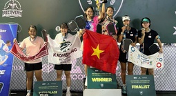 Jolie Lam - Sophia Phương Anh vô địch Giải Pickleball thiếu niên châu Á mở rộng 2025