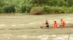 Thuỷ điện xả lũ, 3 người mắc kẹt giữa hồ thủy điện Đồng Nai 2