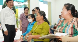 Chủ tịch HĐND TP HCM Võ Văn Minh khảo sát phường trọng điểm của thành phố