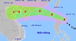 Bão Wipha có đường đi, hình dáng của Yagi