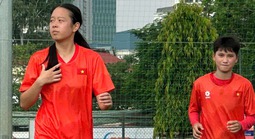 Tân binh Việt kiều thử sức cùng tuyển U20 nữ Việt Nam