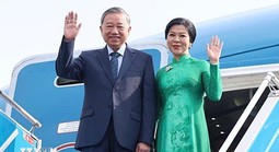 Tổng Bí thư Tô Lâm và Phu nhân lên đường thăm cấp Nhà nước Hàn Quốc