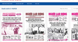 Báo Người Lao Động ra mắt phiên bản E-Paper