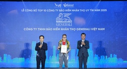 Generali Việt Nam lọt Tốp 10 công ty bảo hiểm uy tín năm 2025