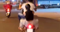 Bốc đầu xe máy 5 giây, thanh niên ở Quảng Ngãi bị tịch thu xe