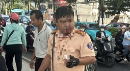 Một cảnh sát giao thông bị thanh niên người Nga tấn công ở Nha Trang