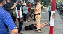 Tạm giữ hình sự thanh niên người Nga tấn công trung tá CSGT