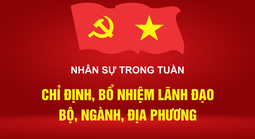 Infographic Nhân sự trong tuần: Chỉ định, bổ nhiệm lãnh đạo bộ, ngành, địa phương