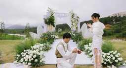 Diễn viên Đoàn Minh Tài lãng mạn cầu hôn bạn gái bác sĩ tại Đà Lạt