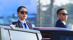 Lực lượng Công an phô diễn sức mạnh trong lễ xuất quân bảo vệ Đại hội Đảng