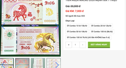 Tiền lì xì linh vật Ngựa 2026 tràn ngập thị trường