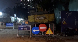 Thi công không đảm bảo, một công ty bị CSGT TPHCM xử phạt