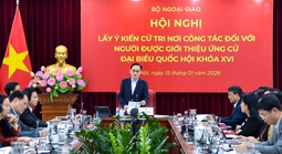 Giới thiệu Bí thư Trung ương Đảng, Bộ trưởng Ngoại giao Lê Hoài Trung ứng cử đại biểu Quốc hội