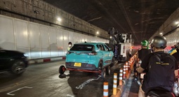 Tai nạn giao thông liên hoàn trong hầm sông Sài Gòn