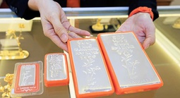 SACOMBANK-SBJ trình làng bộ 3 "siêu phẩm bạc thỏi" - 1 kg, 10 lượng và 50 lượng