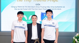 Đội trẻ Thái Sơn Nam ra mắt nhà tài trợ trang phục thi đấu